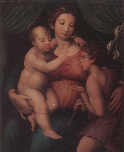 unknow artist The Madonna and child with the infant saint john the baptist